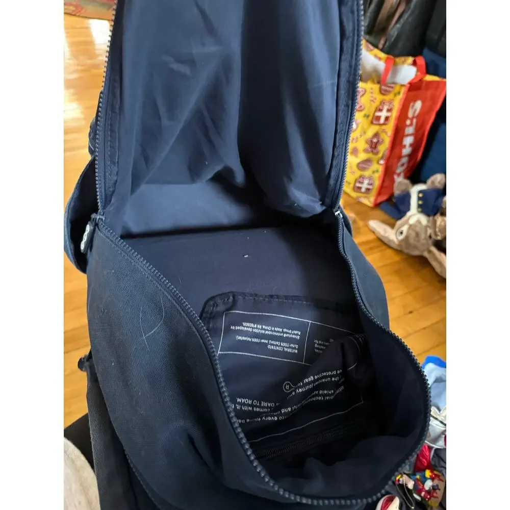 Dare to Roam backpack‎ blue antimicrobial laptop pocket suitcase strap travel